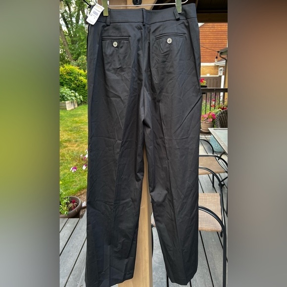 Talbots | NWT | High Rise | Pleated | Trouser | Pant | Wide Leg | Black | Size 6 - Picture 7 of 8